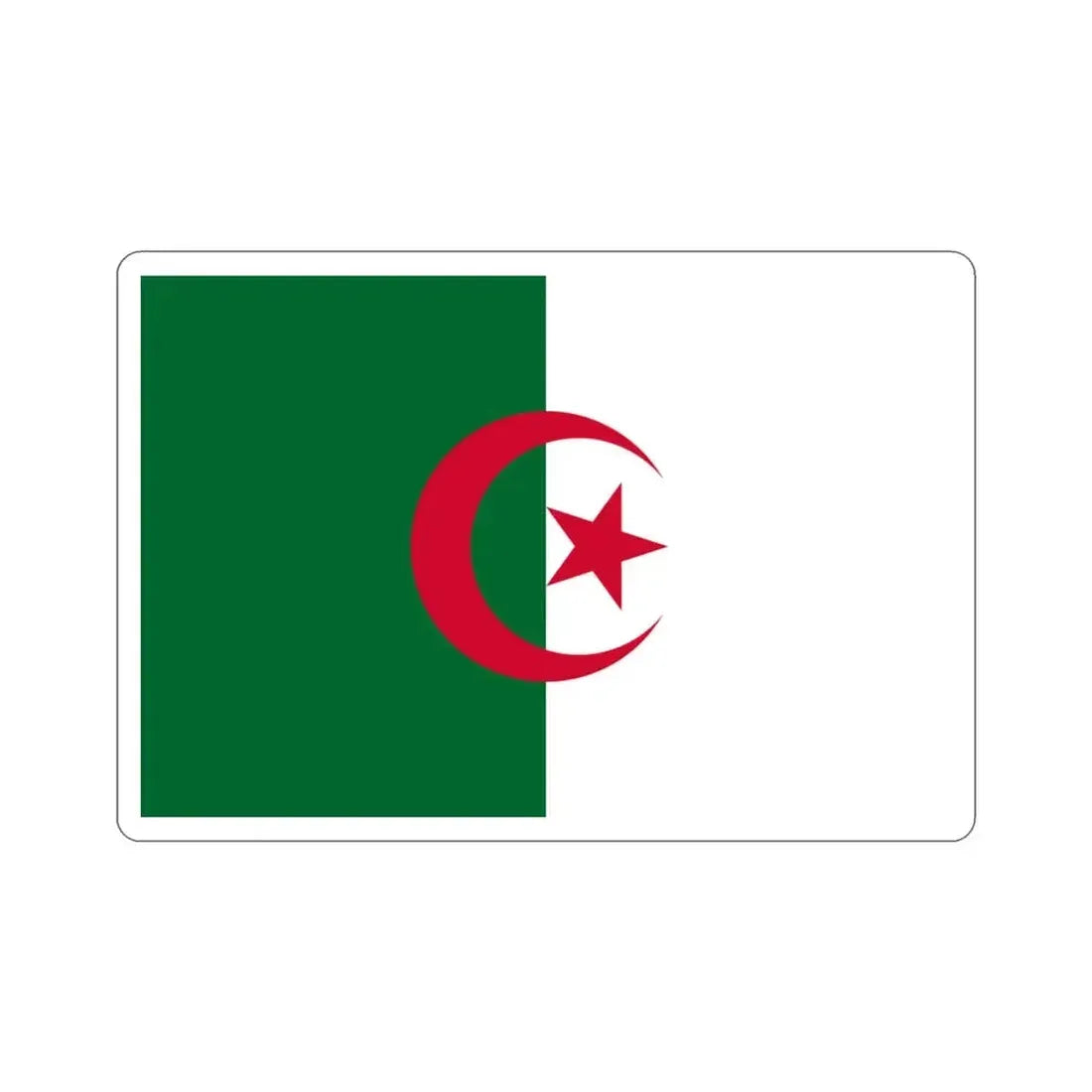 Flag of Algeria STICKER Vinyl Die-Cut Decal 3 Inch - The Sticker Space