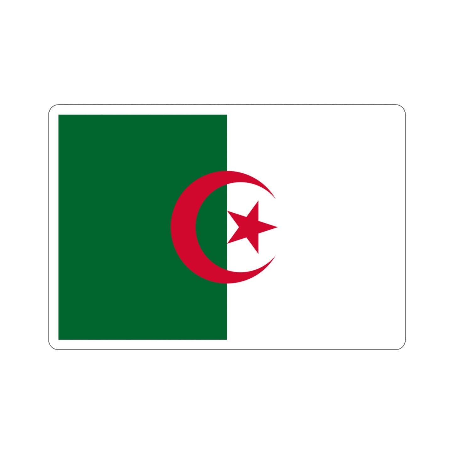 Flag of Algeria STICKER Vinyl Die-Cut Decal-3 Inch-The Sticker Space