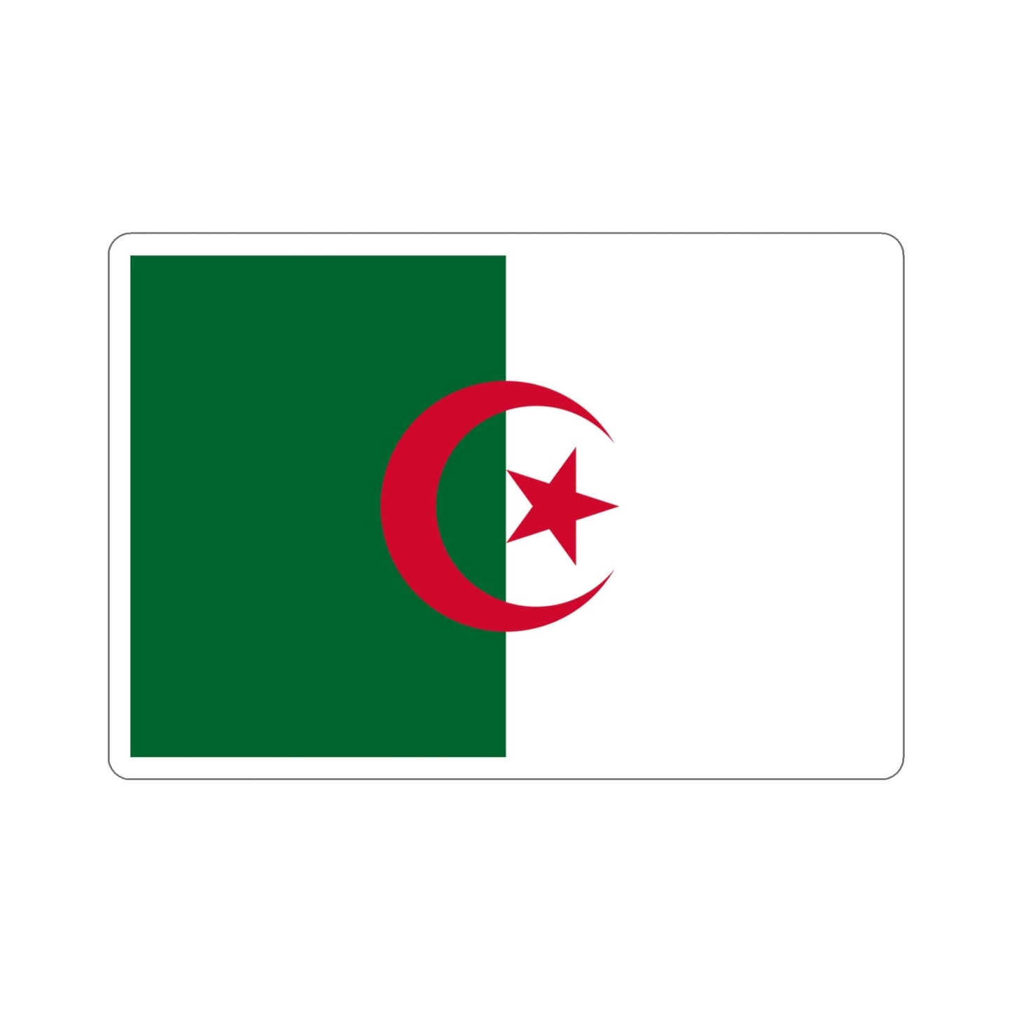 Flag of Algeria STICKER Vinyl Die-Cut Decal-4 Inch-The Sticker Space