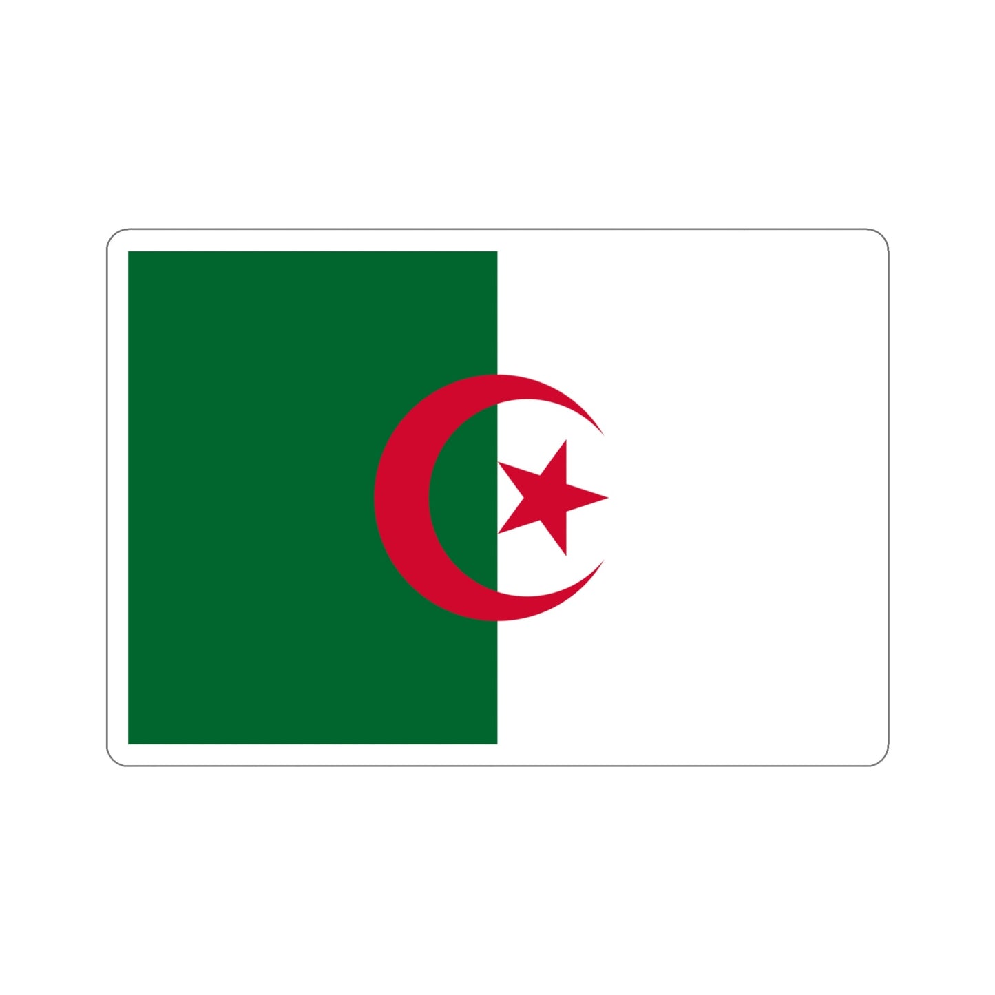 Flag of Algeria STICKER Vinyl Die-Cut Decal-5 Inch-The Sticker Space