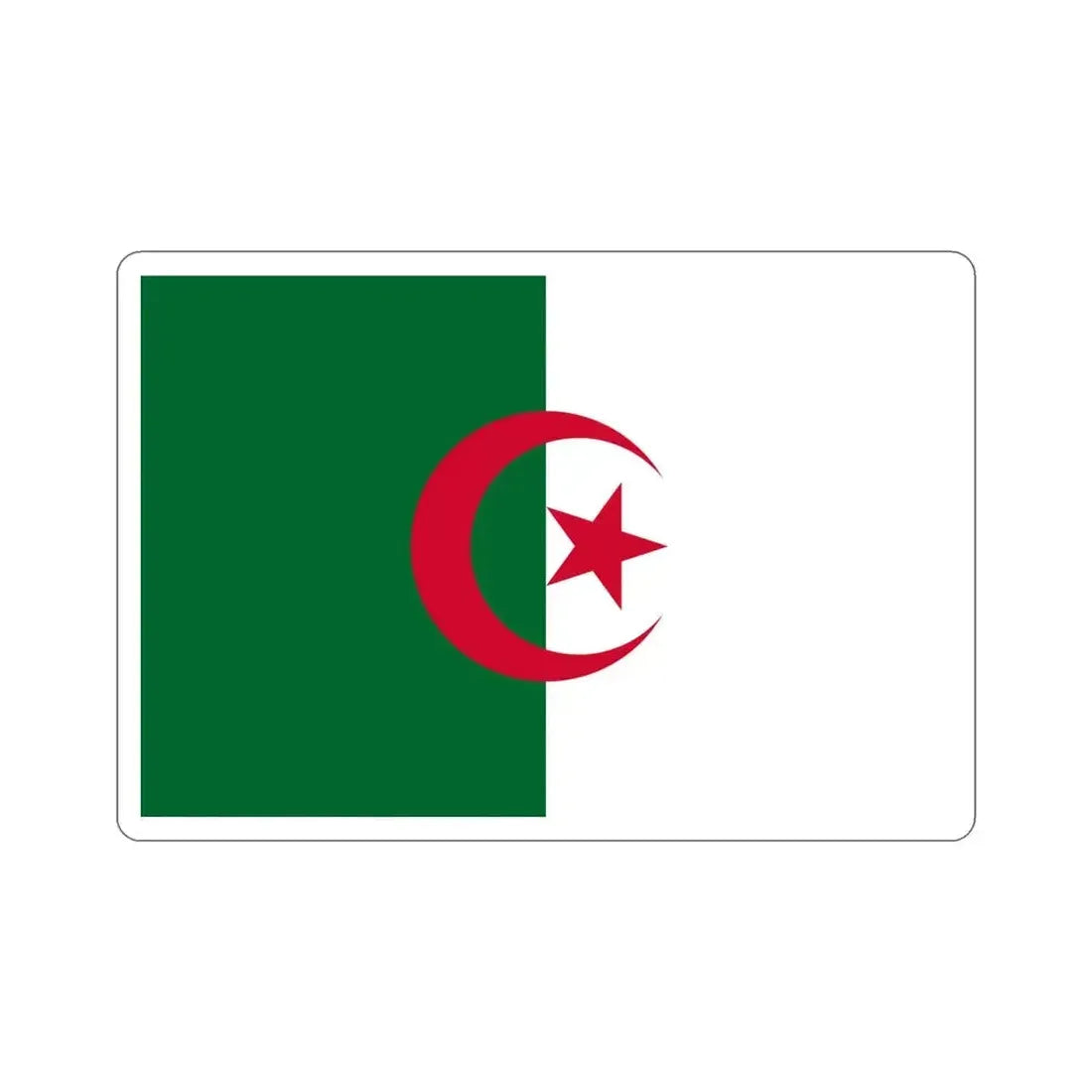 Flag of Algeria STICKER Vinyl Die-Cut Decal 5 Inch - The Sticker Space