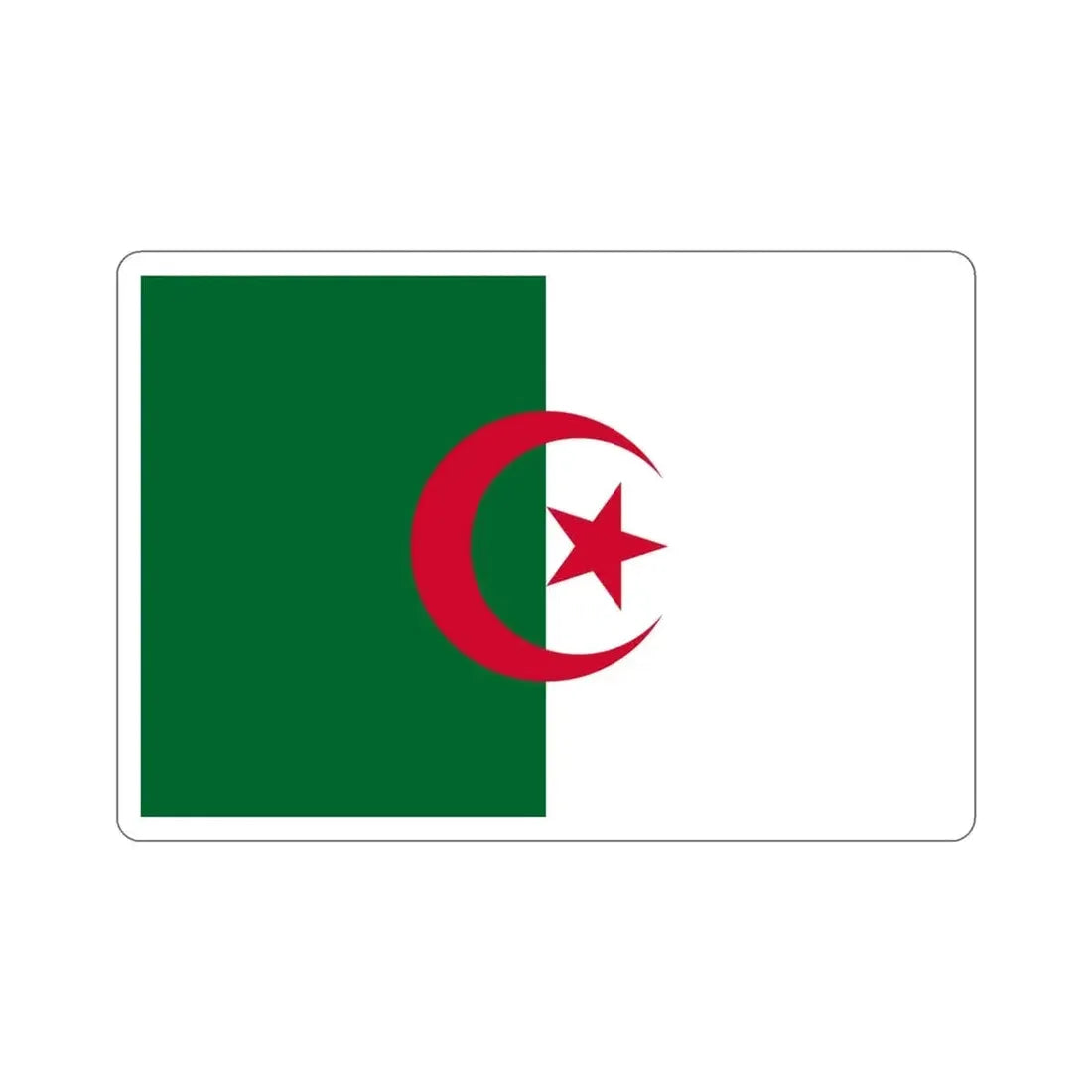 Flag of Algeria STICKER Vinyl Die-Cut Decal - The Sticker Space