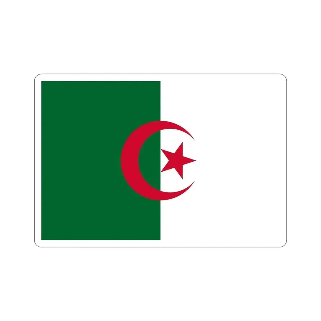 Flag of Algeria STICKER Vinyl Die-Cut Decal - The Sticker Space