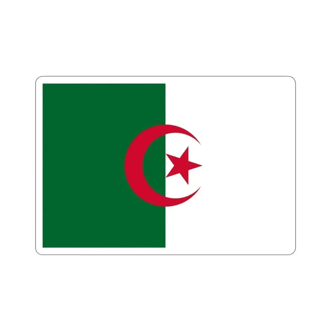Flag of Algeria STICKER Vinyl Die-Cut Decal - The Sticker Space