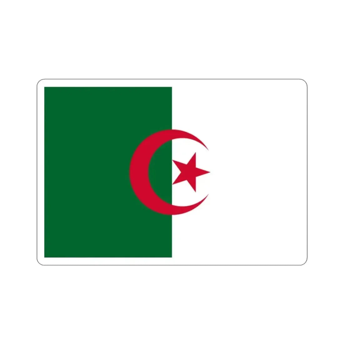 Flag of Algeria STICKER Vinyl Die-Cut Decal - The Sticker Space