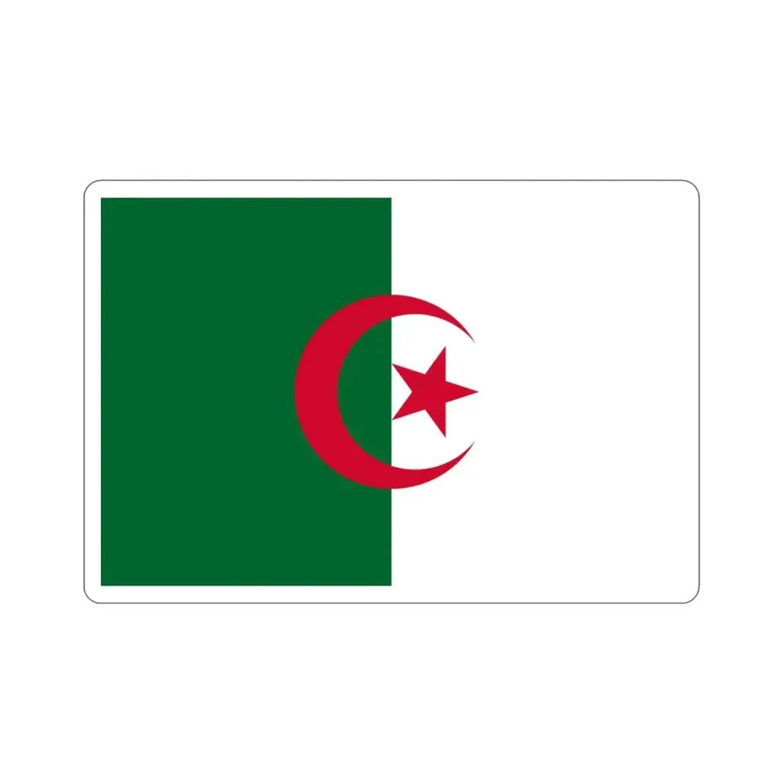 Flag of Algeria STICKER Vinyl Die-Cut Decal - The Sticker Space