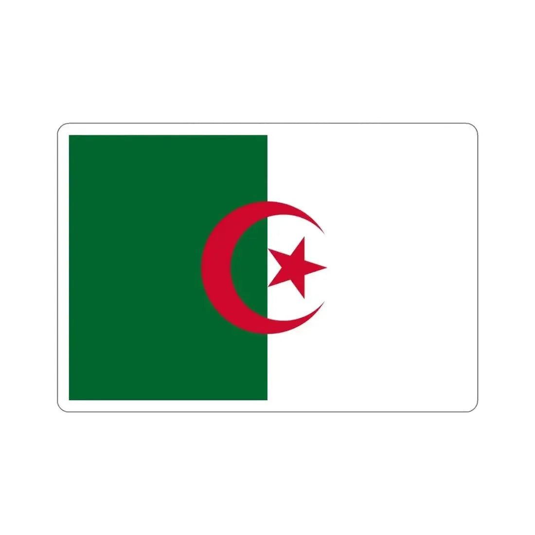 Flag of Algeria STICKER Vinyl Die-Cut Decal - The Sticker Space