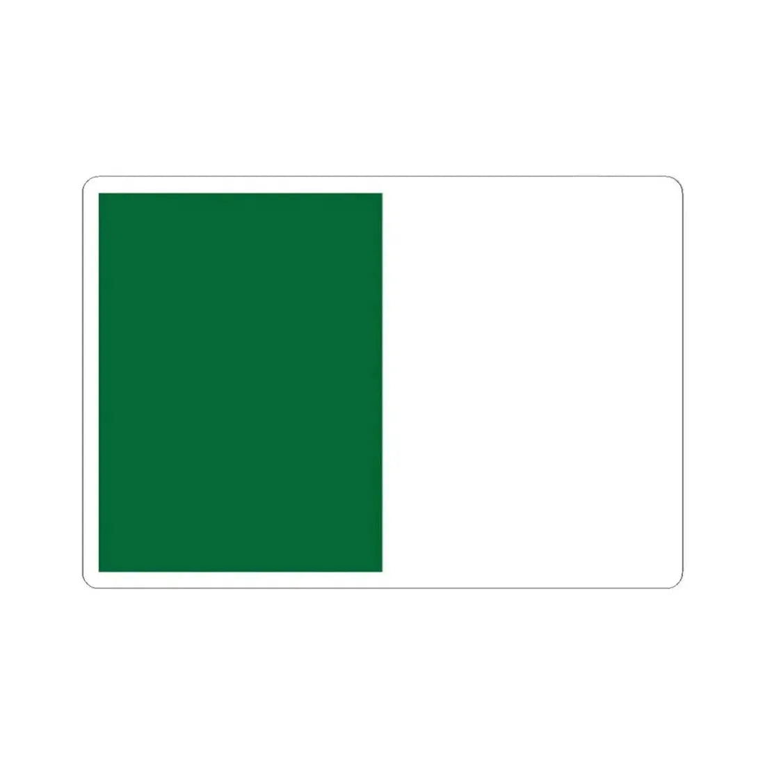 Flag of Algeria without crescent and star (Algeria) STICKER Vinyl Kiss-Cut Decal 2 Inch White - The Sticker Space