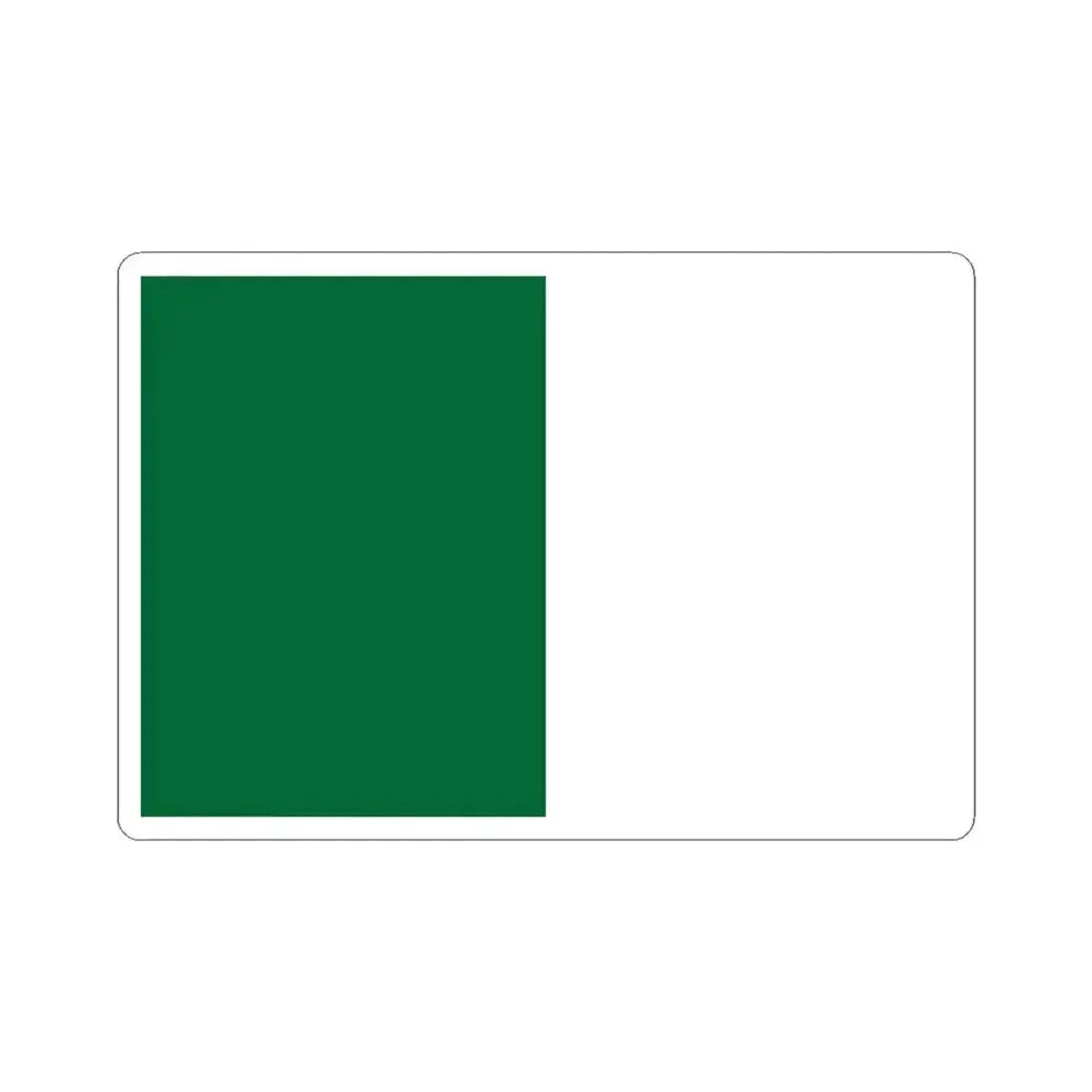 Flag of Algeria without crescent and star (Algeria) STICKER Vinyl Kiss-Cut Decal 3 Inch White - The Sticker Space