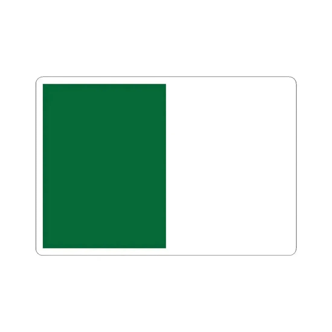 Flag of Algeria without crescent and star (Algeria) STICKER Vinyl Kiss-Cut Decal 4 Inch White - The Sticker Space