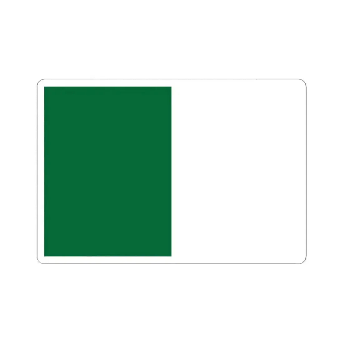 Flag of Algeria without crescent and star (Algeria) STICKER Vinyl Kiss-Cut Decal 6 Inch White - The Sticker Space