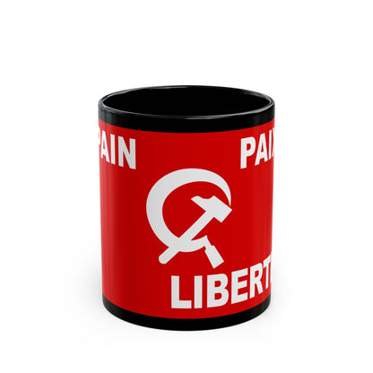 Flag of Algerian Communist Party - Black Coffee Mug-11oz-The Sticker Space