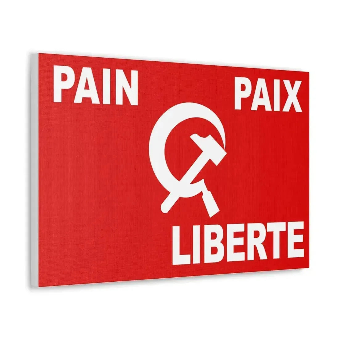 Flag of Algerian Communist Party - Canvas Wall Art - The Sticker Space