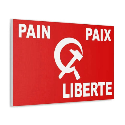 Flag of Algerian Communist Party - Canvas Wall Art - The Sticker Space