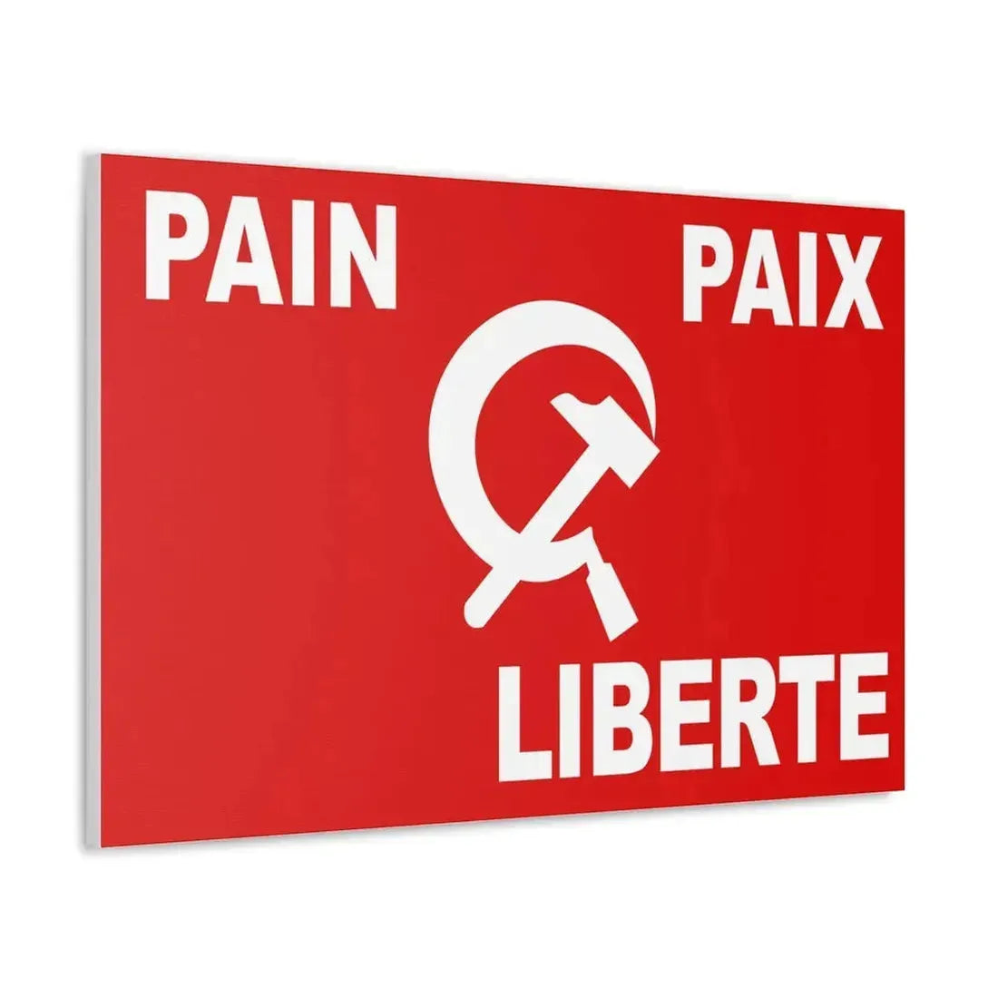 Flag of Algerian Communist Party - Canvas Wall Art - The Sticker Space