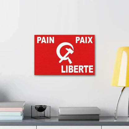 Flag of Algerian Communist Party - Canvas Wall Art - The Sticker Space