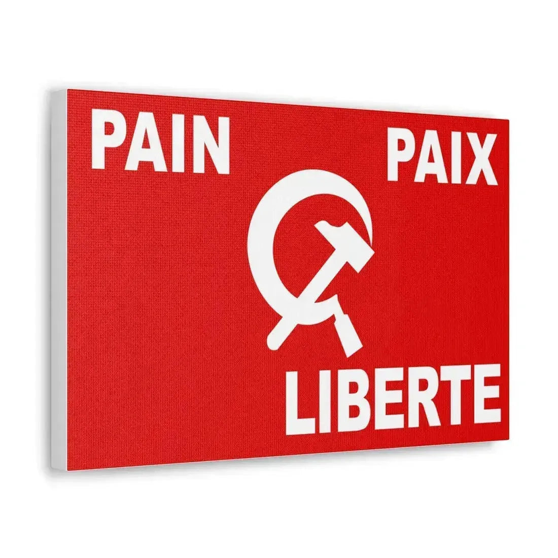 Flag of Algerian Communist Party - Canvas Wall Art - The Sticker Space