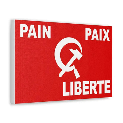 Flag of Algerian Communist Party - Canvas Wall Art - The Sticker Space
