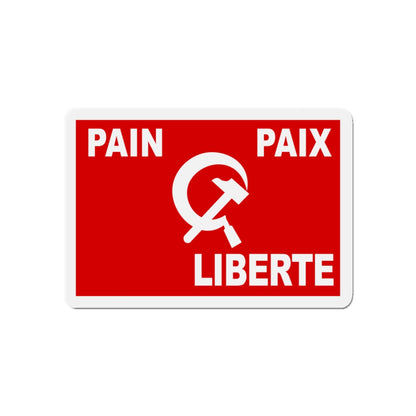 Flag of Algerian Communist Party - Die-Cut Magnet-3" x 3"-The Sticker Space