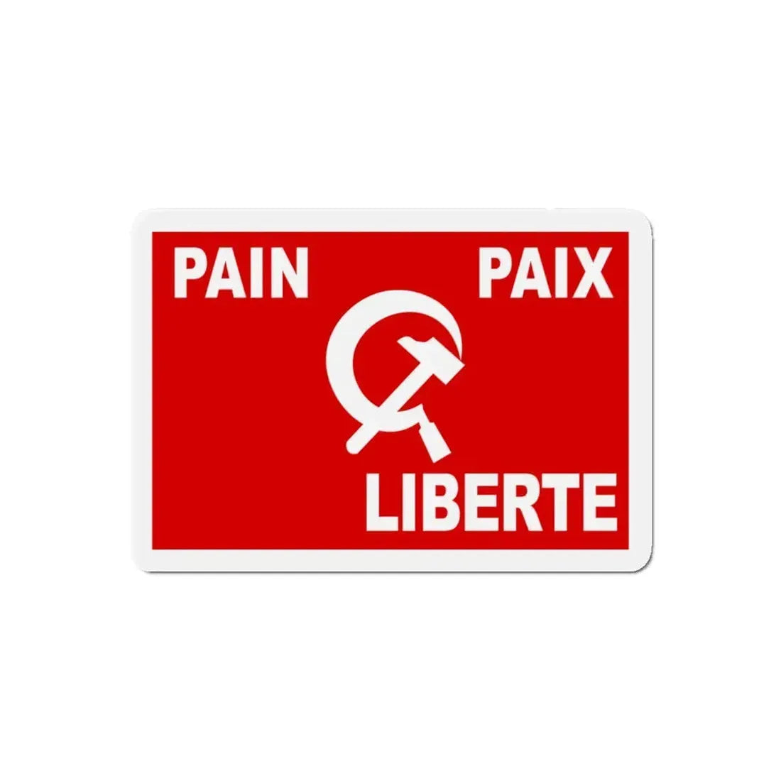 Flag of Algerian Communist Party - Refrigerator Magnet 5 Inch - The Sticker Space