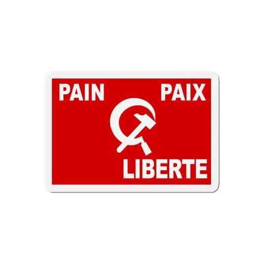 Flag of Algerian Communist Party - Refrigerator Magnet 6 Inch - The Sticker Space