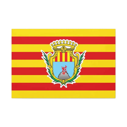 Flag of Alghero Italy - Canvas Wall Art 36" x 24" 1.25" - The Sticker Space