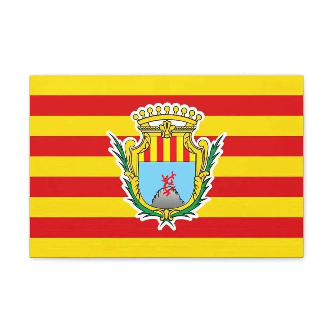 Flag of Alghero Italy - Canvas Wall Art - The Sticker Space