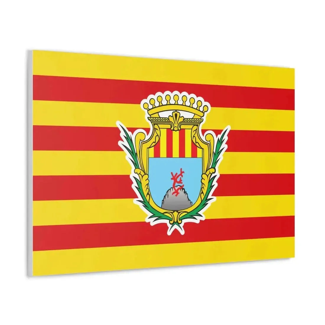 Flag of Alghero Italy - Canvas Wall Art - The Sticker Space