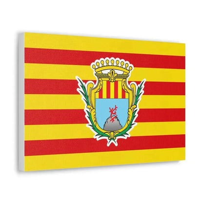 Flag of Alghero Italy - Canvas Wall Art - The Sticker Space