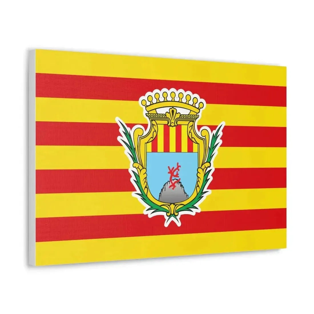 Flag of Alghero Italy - Canvas Wall Art - The Sticker Space