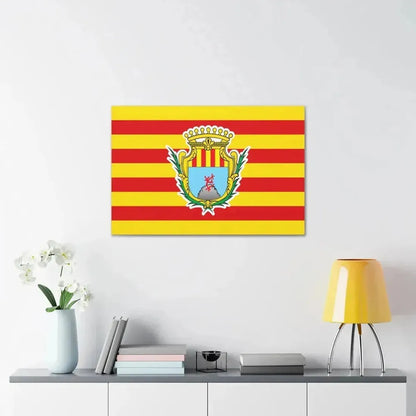 Flag of Alghero Italy - Canvas Wall Art - The Sticker Space