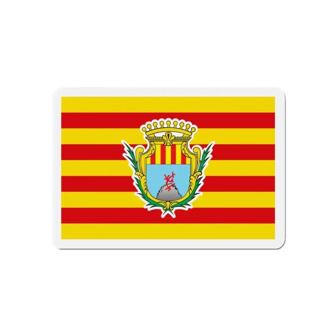 Flag of Alghero Italy - Refrigerator Magnet - The Sticker Space