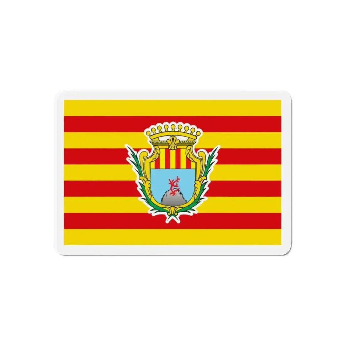 Flag of Alghero Italy - Refrigerator Magnet - The Sticker Space