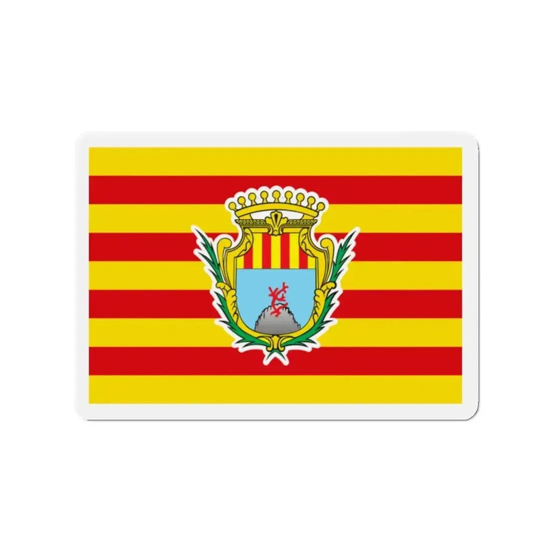 Flag of Alghero Italy - Refrigerator Magnet - The Sticker Space