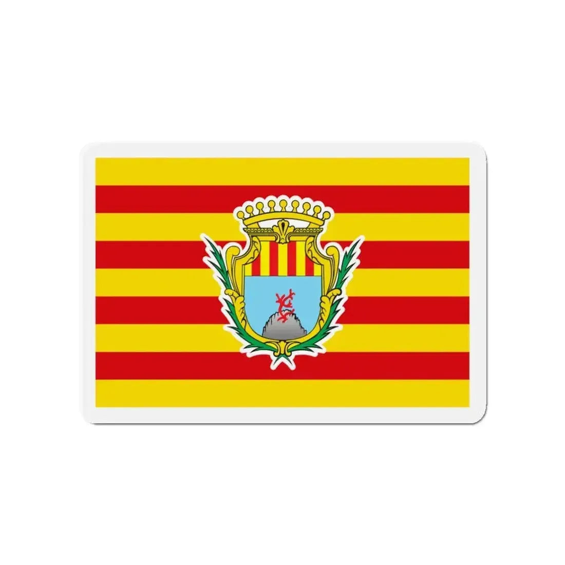 Flag of Alghero Italy - Refrigerator Magnet - The Sticker Space