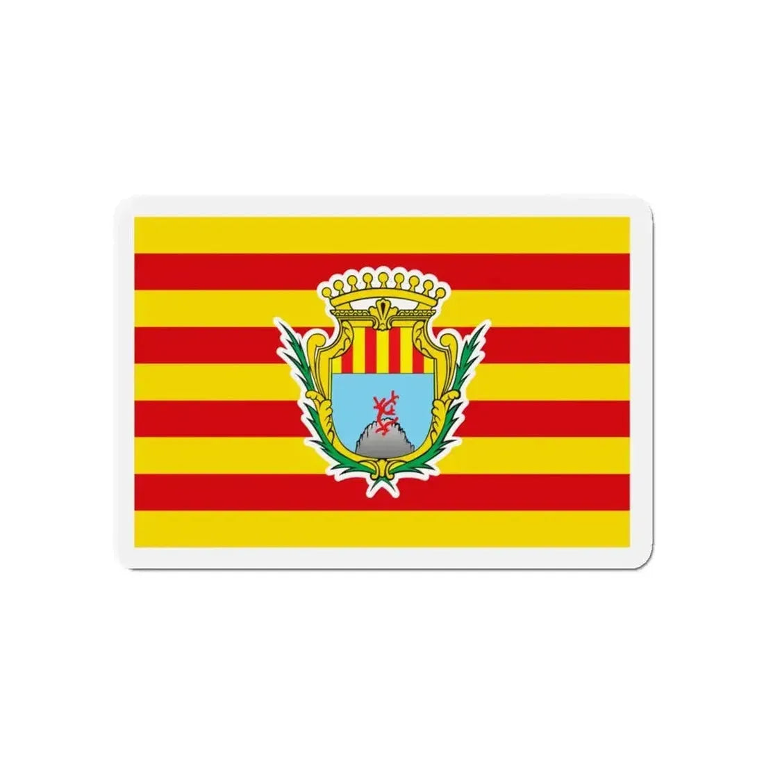 Flag of Alghero Italy - Refrigerator Magnet - The Sticker Space