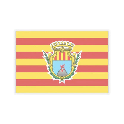 Flag of Alghero Italy - STICKER Vinyl Kiss-Cut Decal 2 Inch Transparent - The Sticker Space