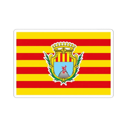 Flag of Alghero Italy - STICKER Vinyl Kiss-Cut Decal 2 Inch White - The Sticker Space