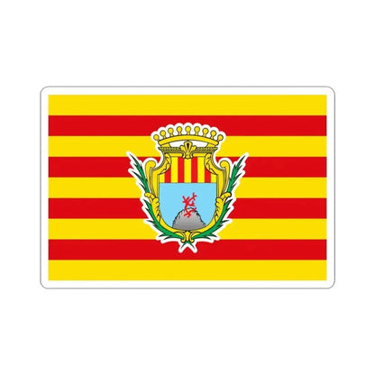 Flag of Alghero Italy - STICKER Vinyl Kiss-Cut Decal 3 Inch White - The Sticker Space