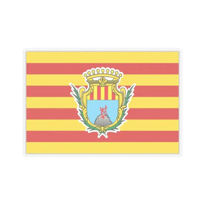 Flag of Alghero Italy - STICKER Vinyl Kiss-Cut Decal 4 Inch Transparent - The Sticker Space