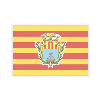 Flag of Alghero Italy - STICKER Vinyl Kiss-Cut Decal 6 Inch Transparent - The Sticker Space