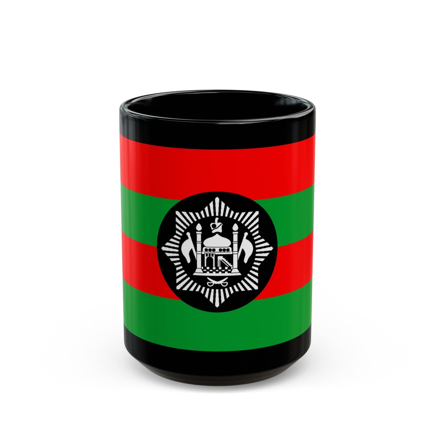 Flag of Ali Ahmad Khan's rebellion against Habibullah Kalakani - Black Coffee Mug-15oz-The Sticker Space