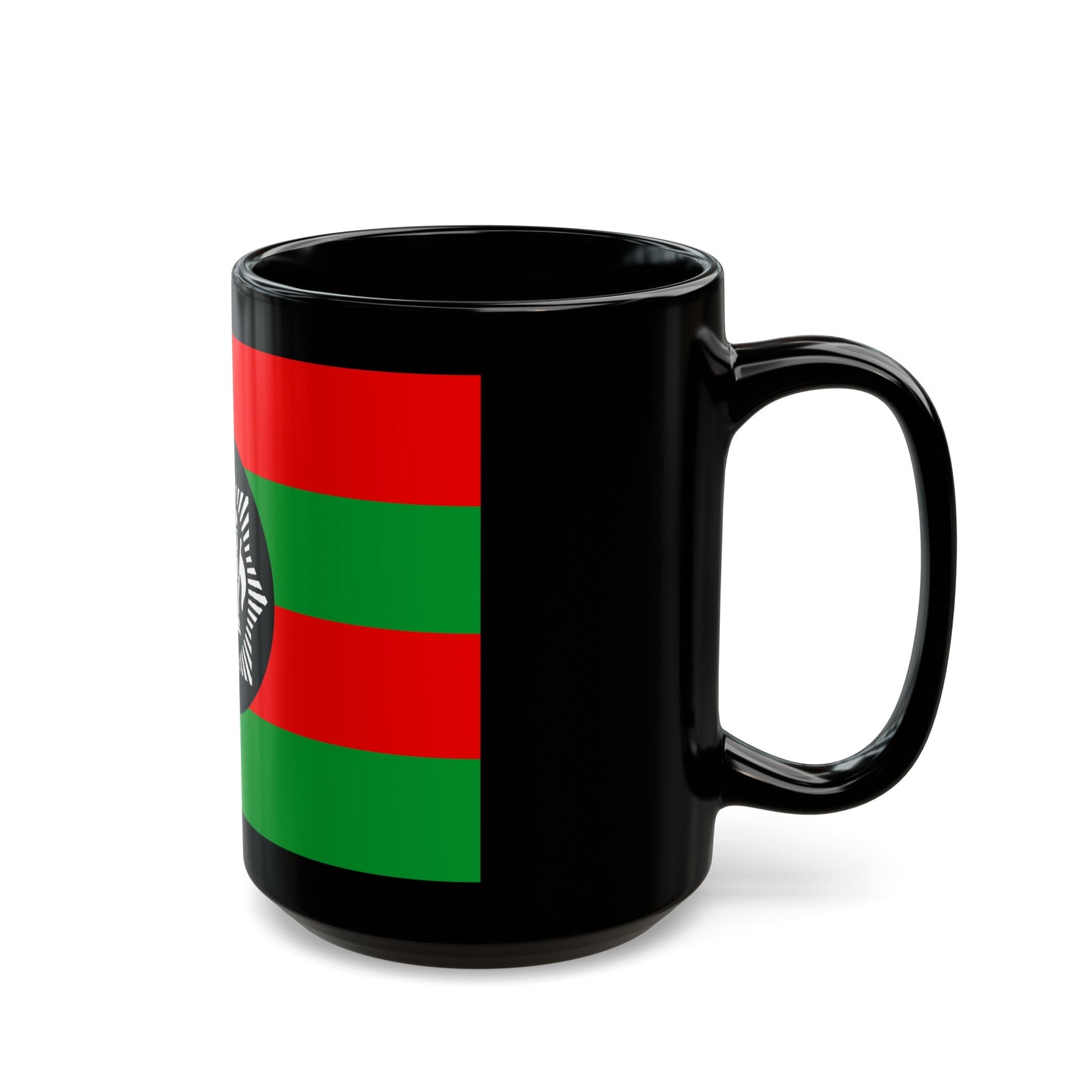 Flag of Ali Ahmad Khan's rebellion against Habibullah Kalakani - Black Coffee Mug-The Sticker Space