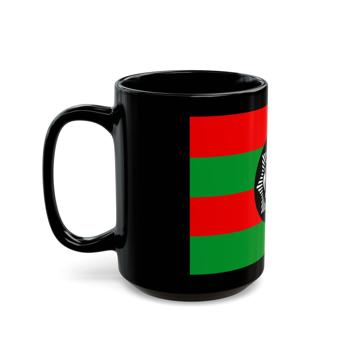 Flag of Ali Ahmad Khan's rebellion against Habibullah Kalakani - Black Coffee Mug-The Sticker Space