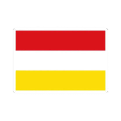 Flag of Alken (Belgium) STICKER Vinyl Kiss-Cut Decal 2 Inch White - The Sticker Space