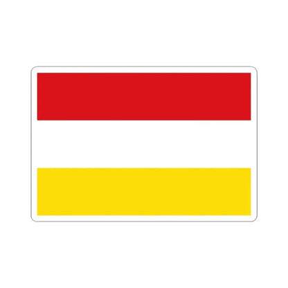 Flag of Alken (Belgium) STICKER Vinyl Kiss-Cut Decal 3 Inch White - The Sticker Space