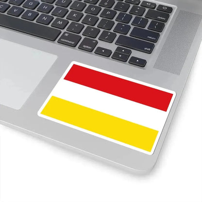 Flag of Alken (Belgium) STICKER Vinyl Kiss-Cut Decal - The Sticker Space