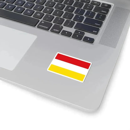 Flag of Alken (Belgium) STICKER Vinyl Kiss-Cut Decal - The Sticker Space