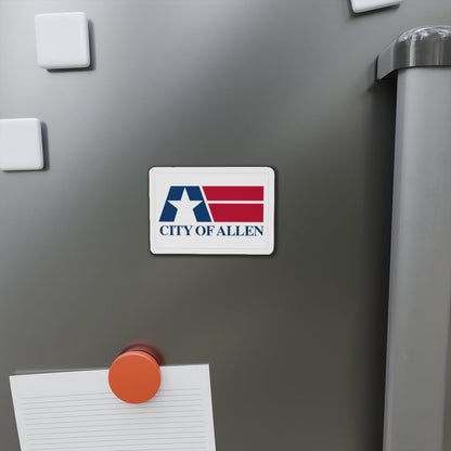 Flag of Allen Texas - Die-Cut Magnet-The Sticker Space