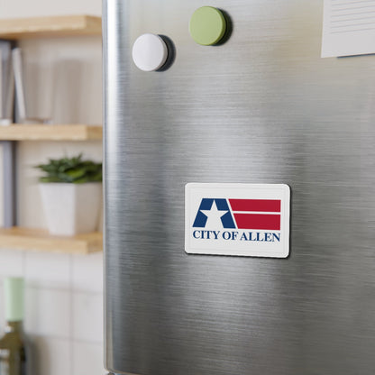 Flag of Allen Texas - Die-Cut Magnet-The Sticker Space